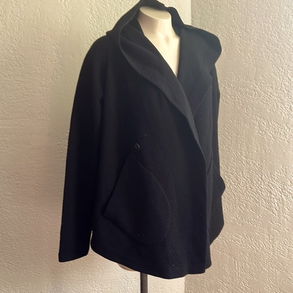 Forme D’EXPRESSION by FACTORY OF FAITH Longline black Cardigan XS( oversized)